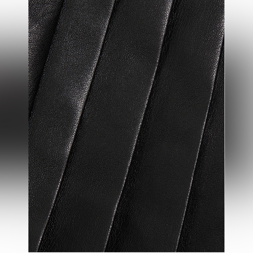 NWOT Alice + Olivia Chara Faux Leather Pleated Minidress Sz 6 - Picture 6 of 7